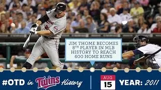 Aug. 15, 2011, Jim Thome hits HR No. 600