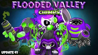 Flooded Valley CHIMPS Black Border Guide ft. Striker Jones and the Overcrowded Track (BTD6)