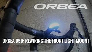 Orbea Gain - Rewiring the light on the front mount #cycling #orbea