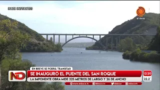 Ya se puede cruzar por el nuevo puente del Lago San Roque