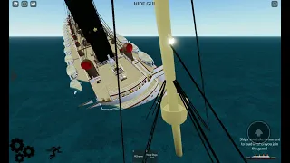 Lusitania sinking in floating sandbox (Sleeping sun remix made by timcan and credit goes to him)