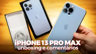 🇧🇷 Já estou com o iPhone 13 Pro Max! UNBOXING e PRIMEIRAS IMPRESSÕES do MELHOR DA APPLE!