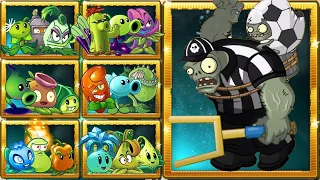 PvZ 2 Random Team Plant Max Level vs Sportzball Gargantuar Zombie Level 10 - Plants Vs Zombies 2