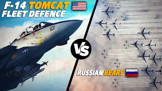 Massive Russian Bomber Attack On American Battle Group / Fleet | Digital Combat Simulator | DCS |