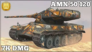 AMX 50 120 ☆ 7K Damage ☆ 5 Kills ☆ World of Tanks Blitz