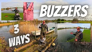 New season BUZZER fishing - Washing line - The bung - Dry fly all in one short session ..