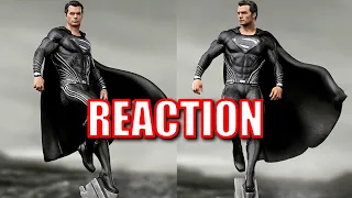 Iron Studios Superman Black Suit Reaction