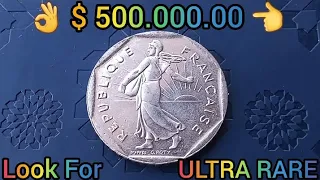 Most Expensive 👉 $ 500,000.00 👈 do you have one! Rare Error Coin worth big money, 2 Francs French