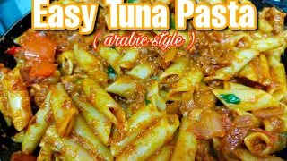 EASY TUNA PASTA | ARABIC STYLE | Moroccan Filipina family vlogs | Jaaam ❤️