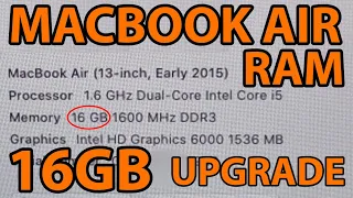 4GB to 16GB RAM Upgrade (MacBook Air 13-inch)