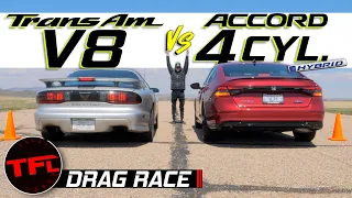 Old vs New Drag Race: Watch a NEW 2023 Honda Accord Race a Classic V8 Monster!