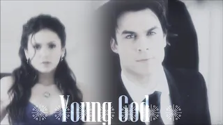 Damon & Elena (1x19) | Ashe  ~ young god (halsey cover)