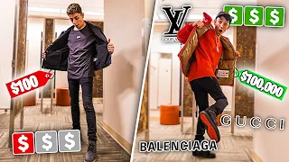 $100 Outfit VS $100,000 Outfit **shocking**