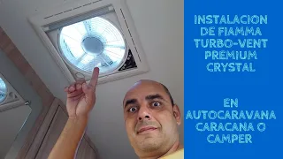 Instalación de claraboya turbovent Fiamma Turbo-Vent Premium en autocaravana caravana o camper #59