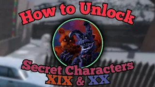 How to Unlock Secret Characters XIX & XX!!! | Fredbear's Mega Roleplay | Roblox