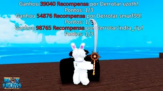 PASSEI UMA HORA CAÇANDO BOUNTY SEM PARAR - Roblox Blox Fruits