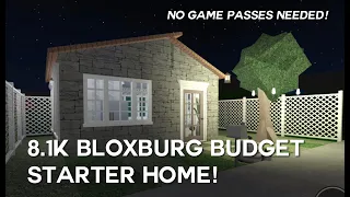 Roblox Bloxburg  || 8.1k CHEAP STARTER HOME (NO GAMEPASSES) SPEEDBUILD || bxmboo speedbuilds!