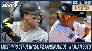 Most impactful 2024 NY baseball players: #2: Aaron Judge: #1: Juan Soto | SNY