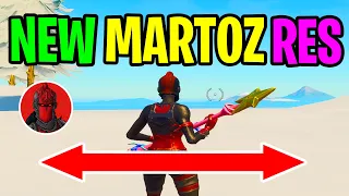 How to Get Faze Martoz New Stretch Resolution in Fortnite Chapter 3 Season 4! - BEST Stretch Res?