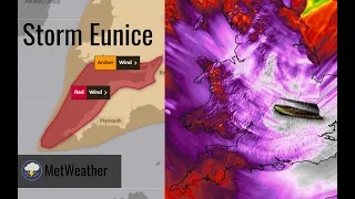 Major Storm Eunice - Red Warnings, Storm Surge & Danger to Life