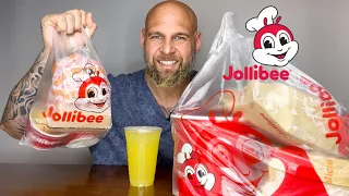 First time eating JOLLIBEE! MUKBANG!!