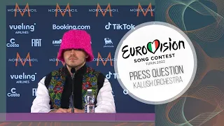 PRESS QUESTION ► Kalush Orchestra (Ukraine Eurovision 2022)