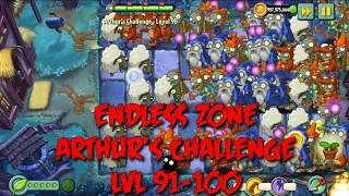 Plants vs Zombies 2 - Dark Ages | Endless Zone All Max Level Plants Test Level 91 - 100