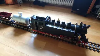 Complete Metall Live Steam Coal Fired Train (Gauge G) -after restauration-