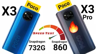 Poco X3 Pro vs Poco X3 speedtest, ram management snapdragon 860 vs snapdragon 732G 🔥🔥🔥