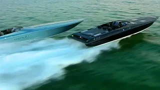 Power Boat Chase in Florida! Wow Donzi 43 ZR & 38 ZR
