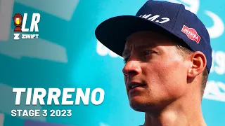 Mathieu van der Poel Practices his Leadout | Tirreno-Adriatico 2023 | Lanterne Rouge x Zwift