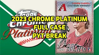 05/24/24 - Facebook - 3 PM CDt - 2023 Topps Chrome Platinum Baseball Full Case Break