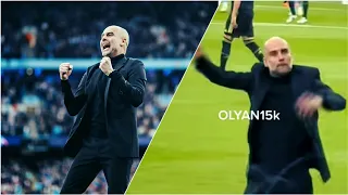 Pep Guardiola's Reactions during Manchester City vs Real Madrid Champions League Semi Finals Clash