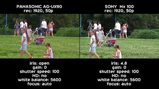 Comparision Panasonic UX90 vs Sony NX100| Latest Video 2017