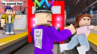 I Saved a GIRL'S LIFE at Train Station BUT... She Doesn't Want To Be SAVED On Roblox