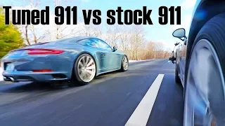 Tuned Porsche 911 991.2 Carrera 4S vs Stock Carrera 4S