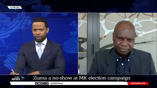 Zuma a no-show at MK party election campaign - Dr Levy Ndou weighs in
