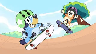 BLUEY Y BINGO HACEN SKATE EN LA PLASTILINA TROLL 😂