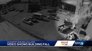 Surveillance video shows davenport building collapse