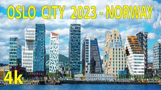 Oslo City , Norway 4K By Drone 2023