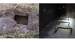 Secret forest door opened ,, and underground bunker.