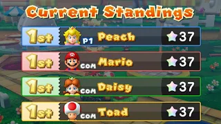 Mario Party 10 - Peach vs Mario vs Daisy vs Toad - Mushroom Park