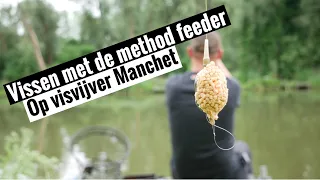 Vissen met de method feeder op visvijvers manchet