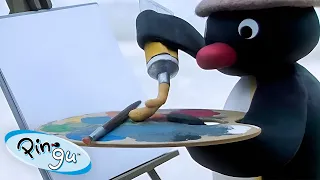 Pingu Becomes a Painter 🐧 | Pingu - Official Channel | Cartoons For Kids