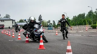 Polska policja nie potrafi jeździć na motocyklach?!