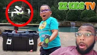 WHAT'S INSIDE THE DRONE MASTER SECRET BOX! Caught on Camera VLOGSKIT