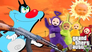 OGGY vs LES TÉLÉTUBBIES (GTA 5)