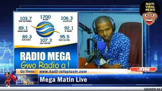 🔴Mega Matin Live 19 Juillet 2021 Sou Radio Mega avec Romanes Samedi et Blaise Peterson