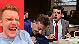 American Reacts To: Mr.Bean | The Exam