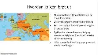 Første verdenskrig - 1/3 - Oversikt